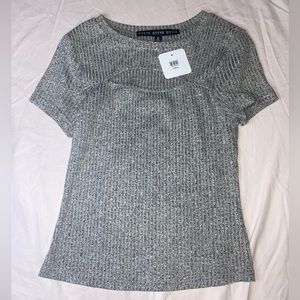 *NWT* hyfve gray open top design tee|kelsi’s kloset